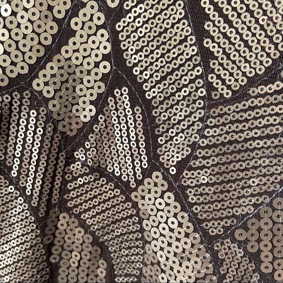 Chelsea & Violet Sequin Mini Dress Brown Medium NWT - Picture 5 of 5